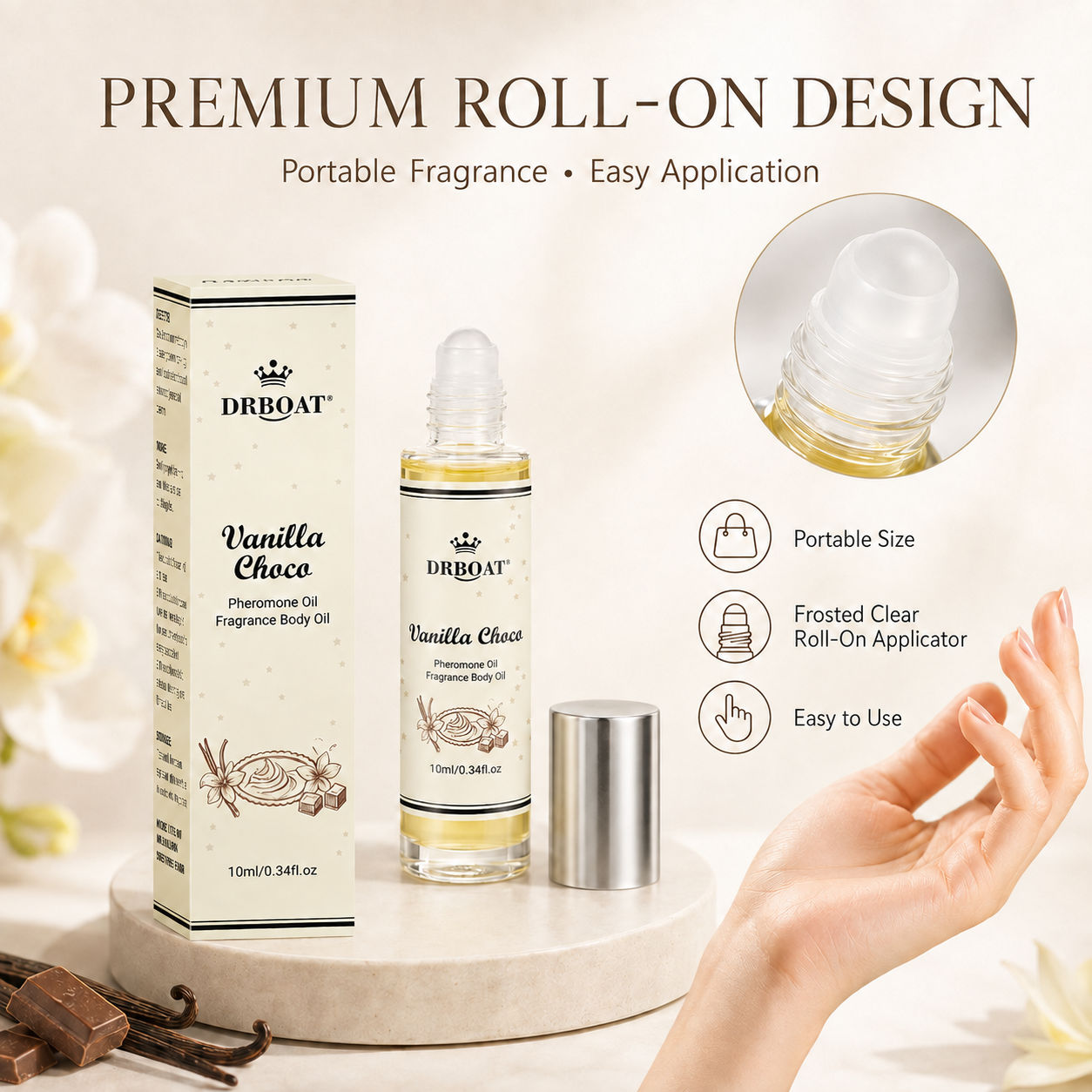 Sandalwood Perfume Oil - Huile de parfum en roll-on pour