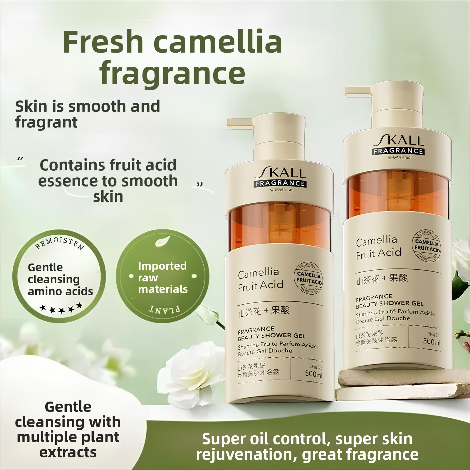 Perfume Fragrance Body Lotion - Gel Douche Hydratant à l'Acide de