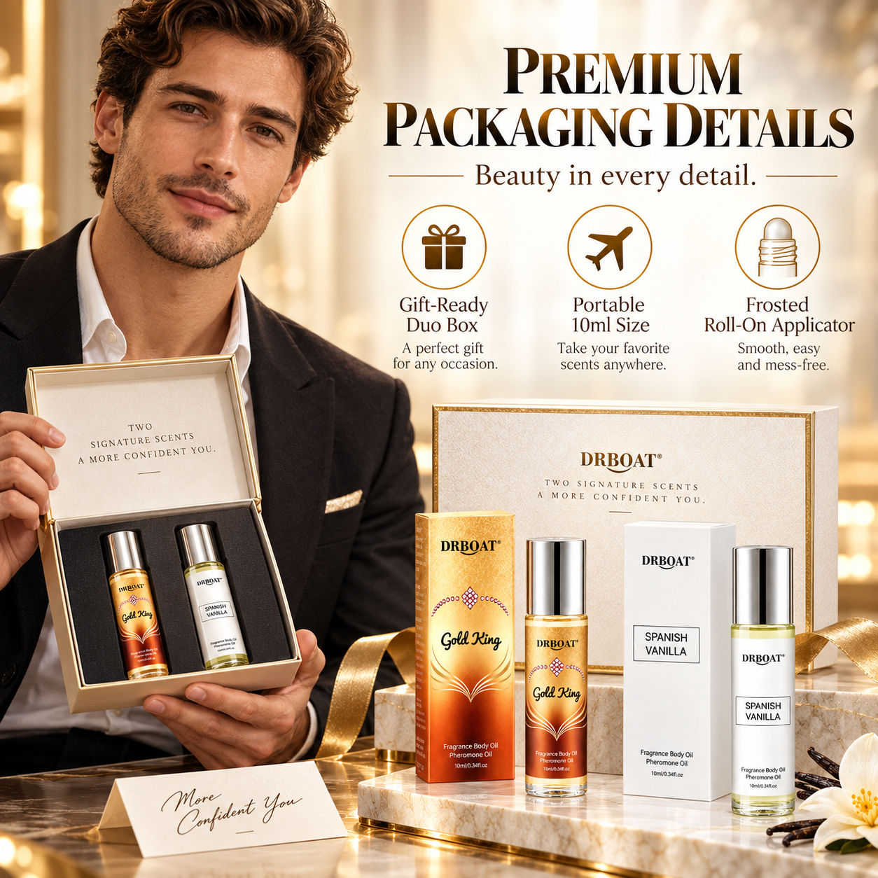 Kit de parfum en roll-on Duo p - Perfume Fragrance For Men avis et prix