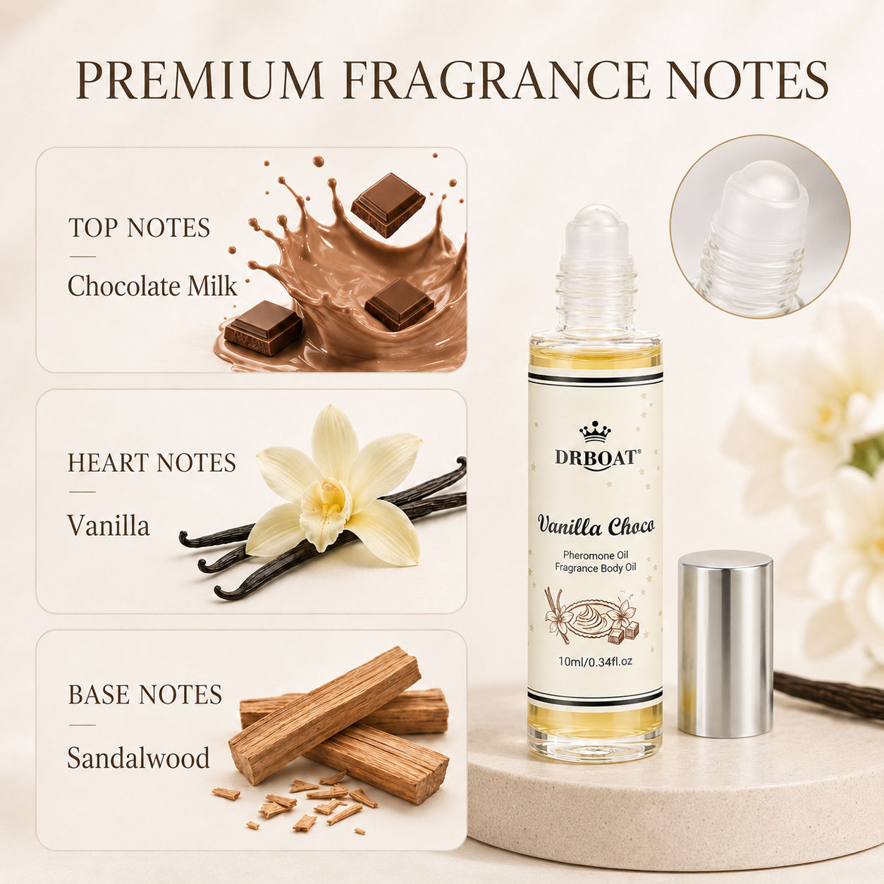 Huile de parfum en roll-on pou - Sandalwood Perfume Oil avis et prix