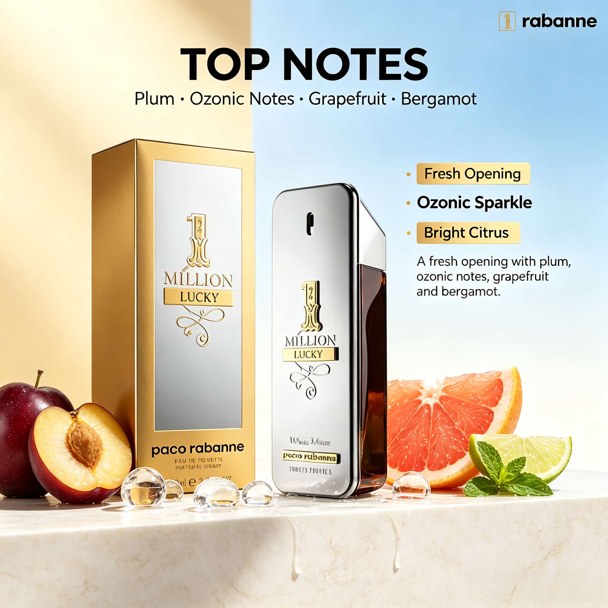 Parfum Rabanne 1 Million Lucky - Fragrance Perfume Note avis et prix