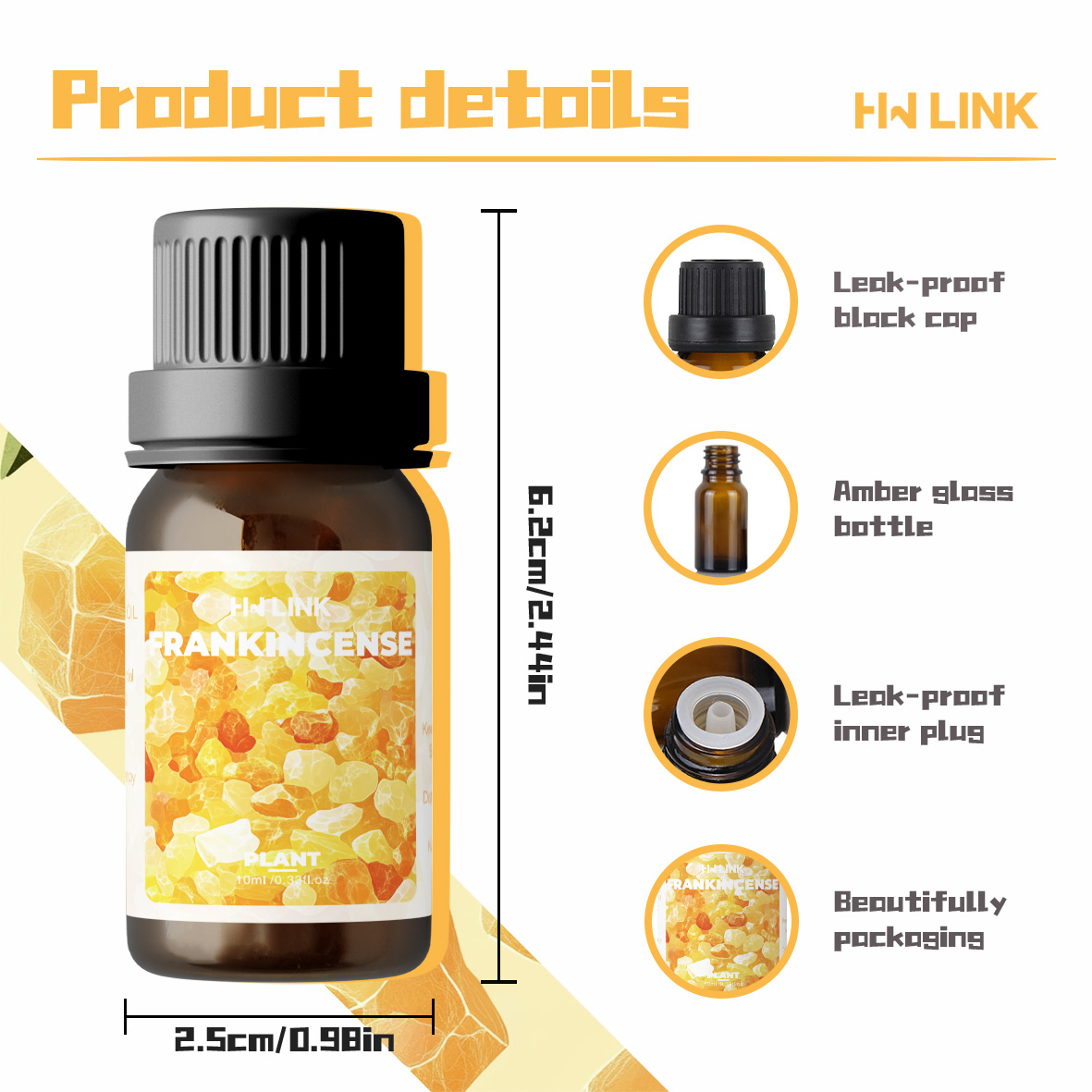 Huile essentielle d'encens 10m - Sandalwood Perfume Oil avis et prix
